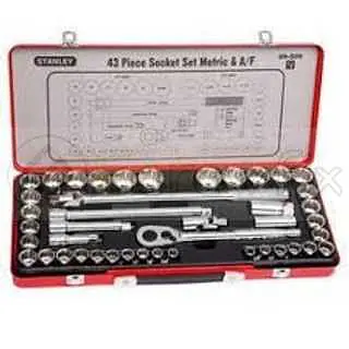 Stanley 43PCS  1/2 SQ. DR. 12PT SOCKET SET MET/IMP - Master