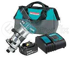 DRT50SFX8: Cordless Trimmer / Collet 6mm 8mm / 10000-30000 RPM / 1.8kg / BL1830B*1 / DC18SD / Tool Bag - Master