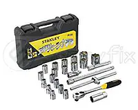 Stanley 24 PCS 1/2 SQ. DRIVE 6 PT SOCKET SET - Master