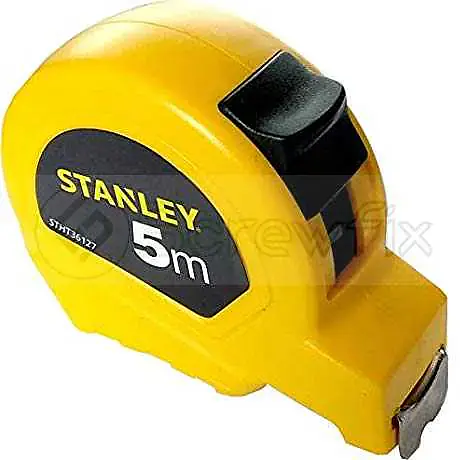Stanley Short Tape Rules 5m/16' x 19mm - Master