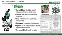C12FDHB 12" Compound Saw - Master