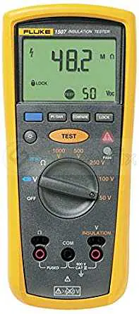Fluke 1507: 1kV Insulation Tester with PI, DAR - 50V,100,250V,500V, 1000V - Master