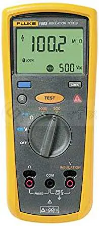 Fluke 1503 Insulation Resistance Meter: 1kV Insulation Tester - 500V, 1000V - Master