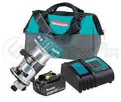 DRT50SFX8: Cordless Trimmer / Collet 6mm 8mm / 10000-30000 RPM / 1.8kg / BL1830B*1 / DC18SD / Tool Bag - Master