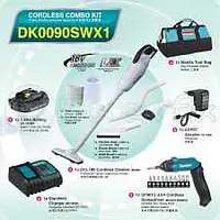 DK0090SWX1: CORDLESS CLEANER DCL180 + DF001D + DC18SD + BL1815N x 1 + Acc + Tool Bag - Master