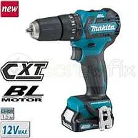 Makita HP332DWYE-10MM Cordless  HAMMER DRIVER DRILL / MASONRY 8MM / 1.1KG / BL MOTOR - Master